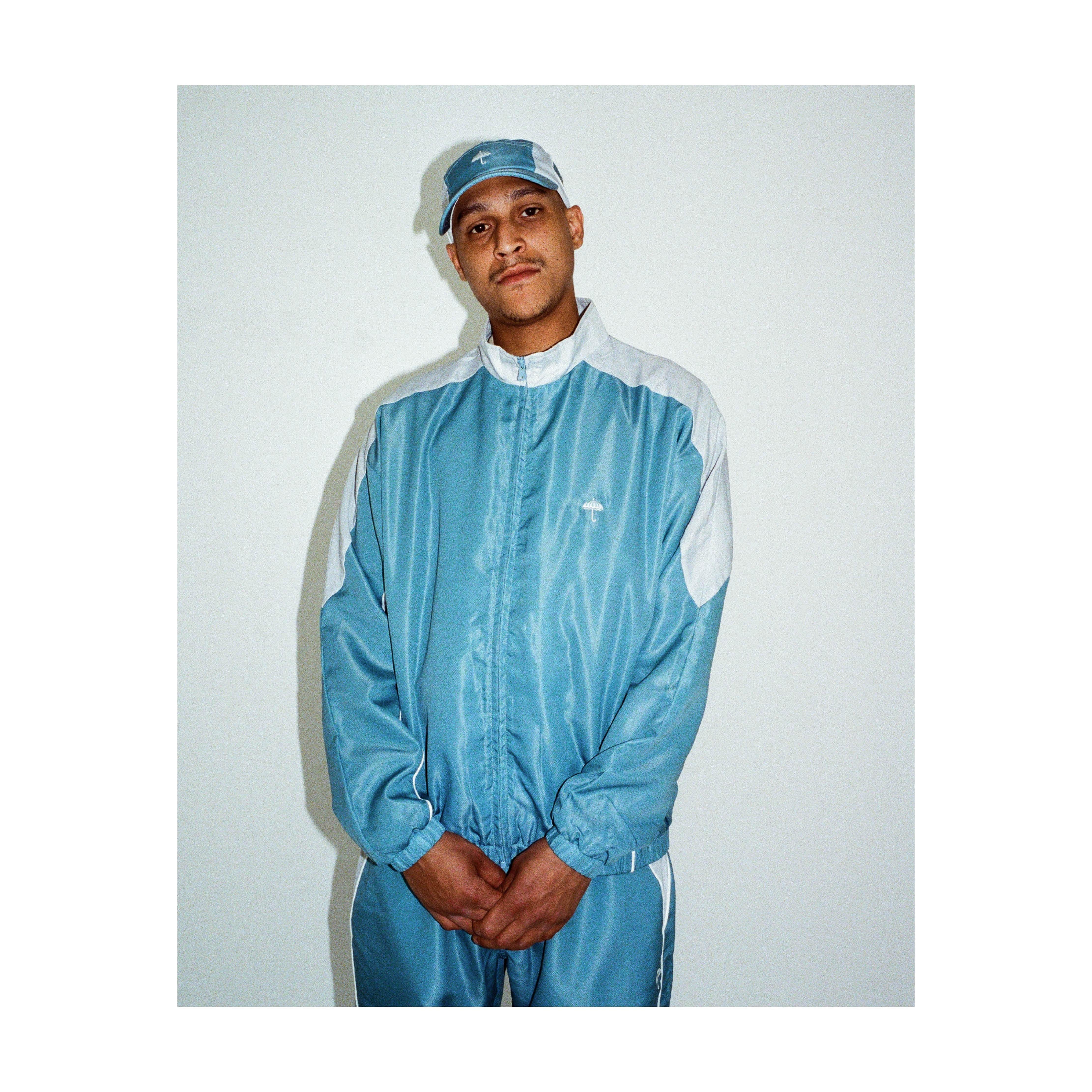 COMPETE TRACKSUIT JACKET GREY/BLUE - Image 3