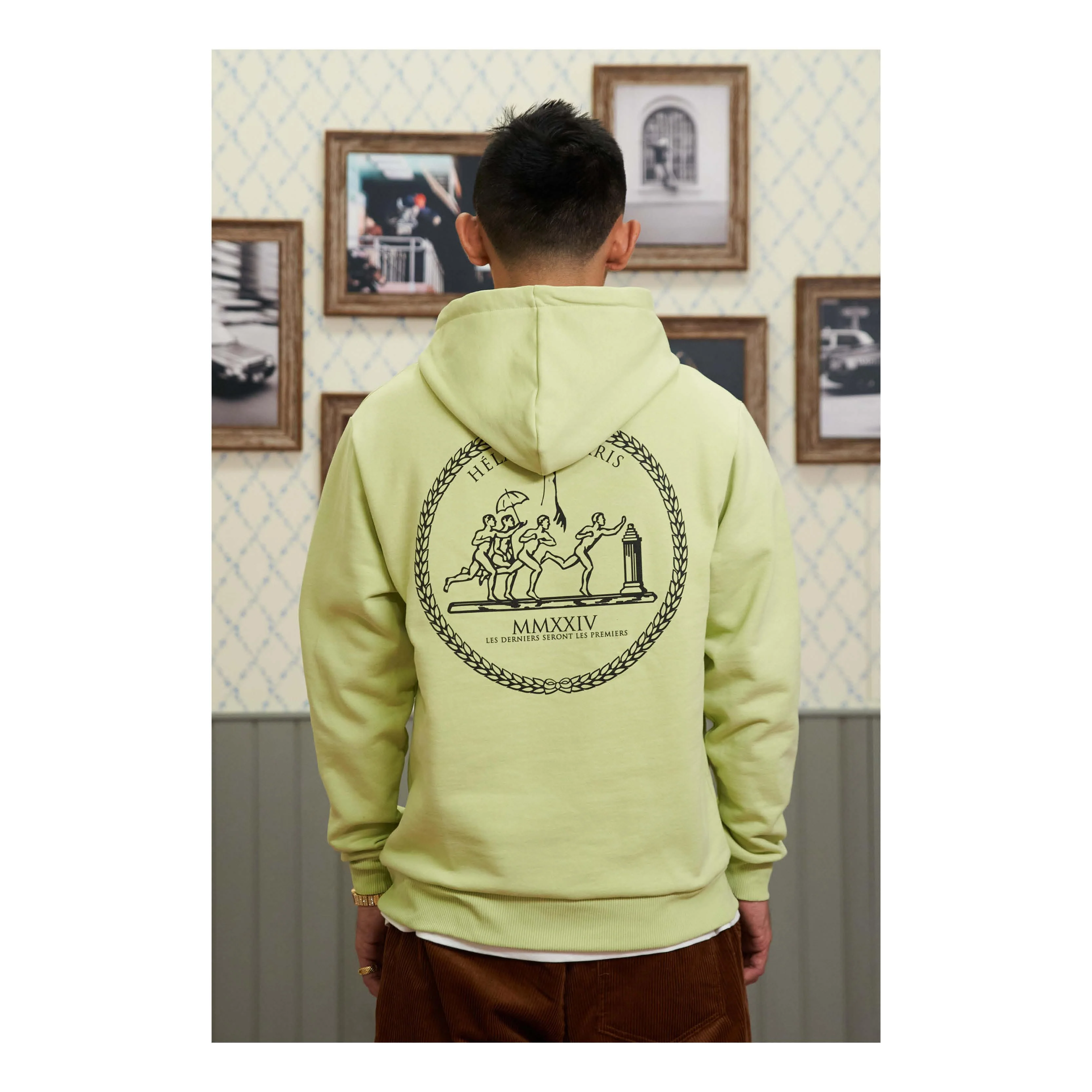 DERNIERS HOODIE LIME GREEN - Image 9