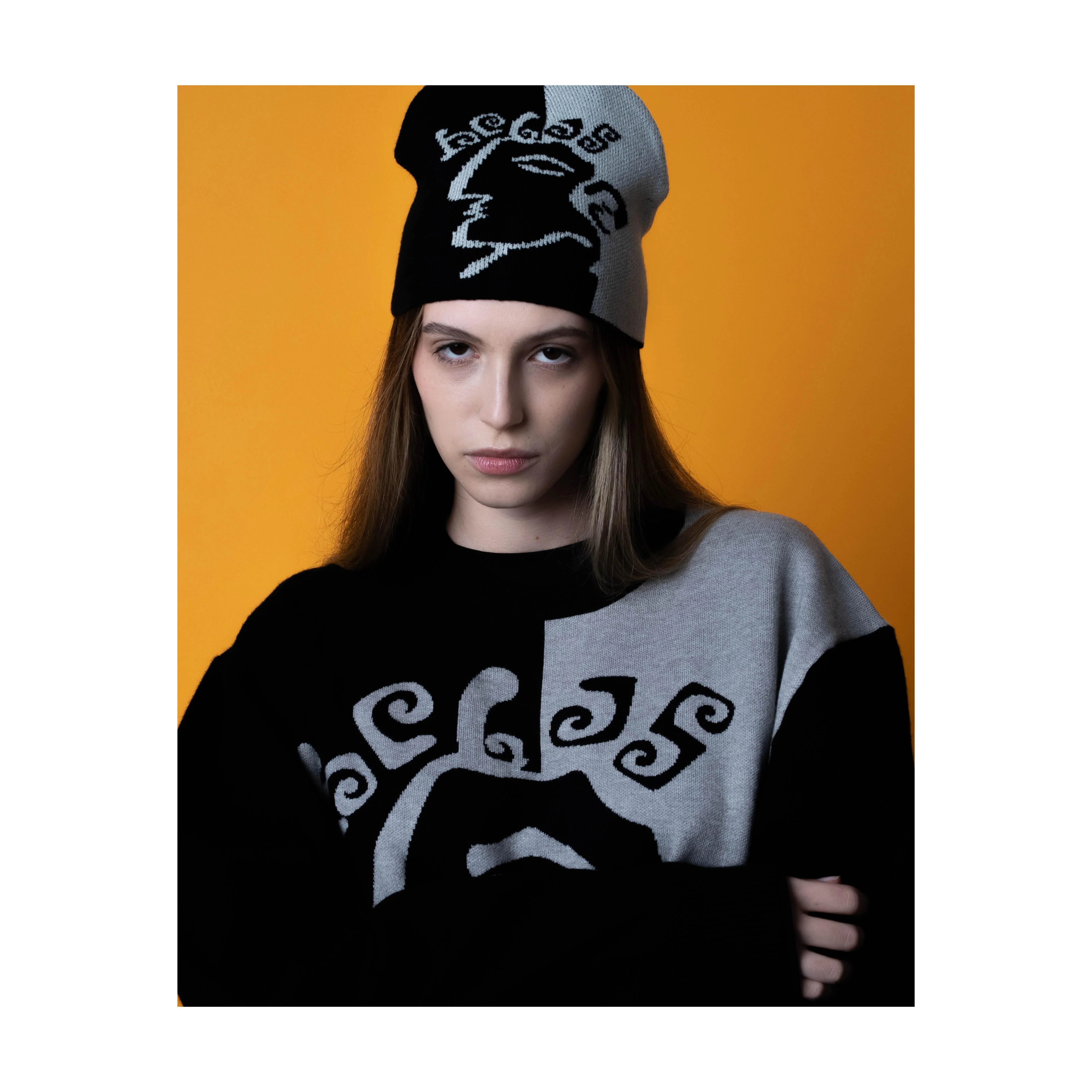 DIEU GREC BEANIE BLACK/GREY - Image 3
