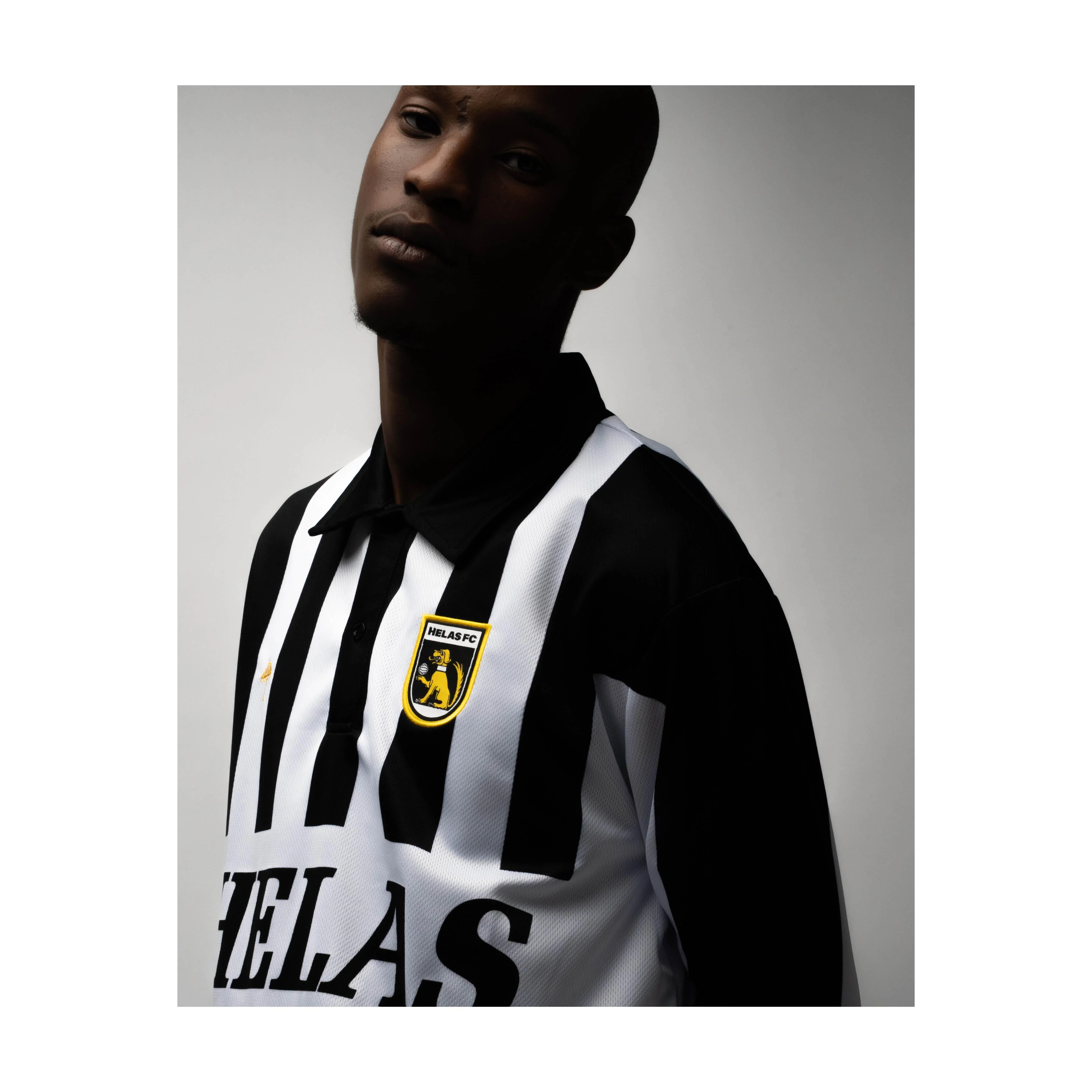 FC LS POLO BLACK/WHITE - Image 4