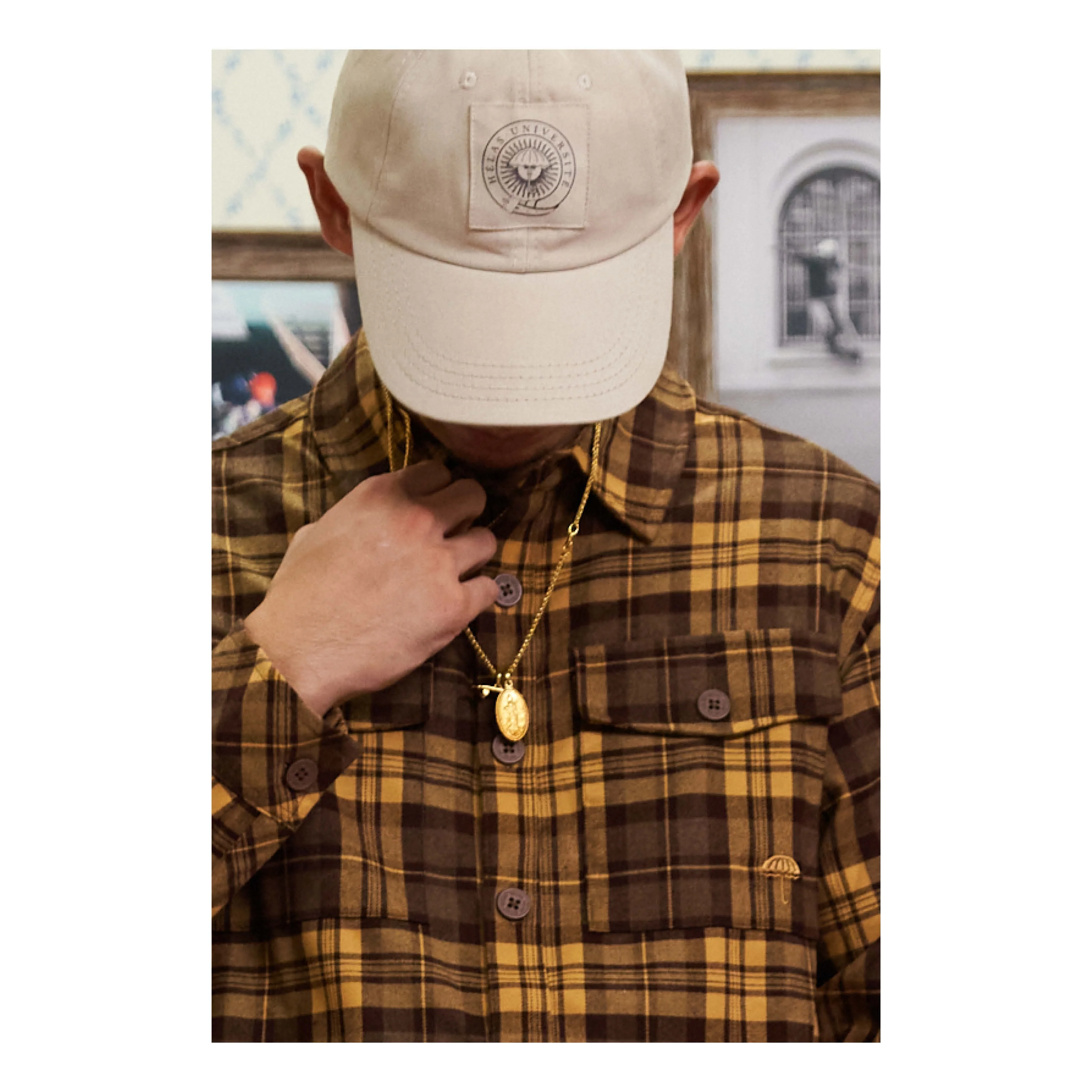 FLANER LS SHIRT BROWN - Image 11