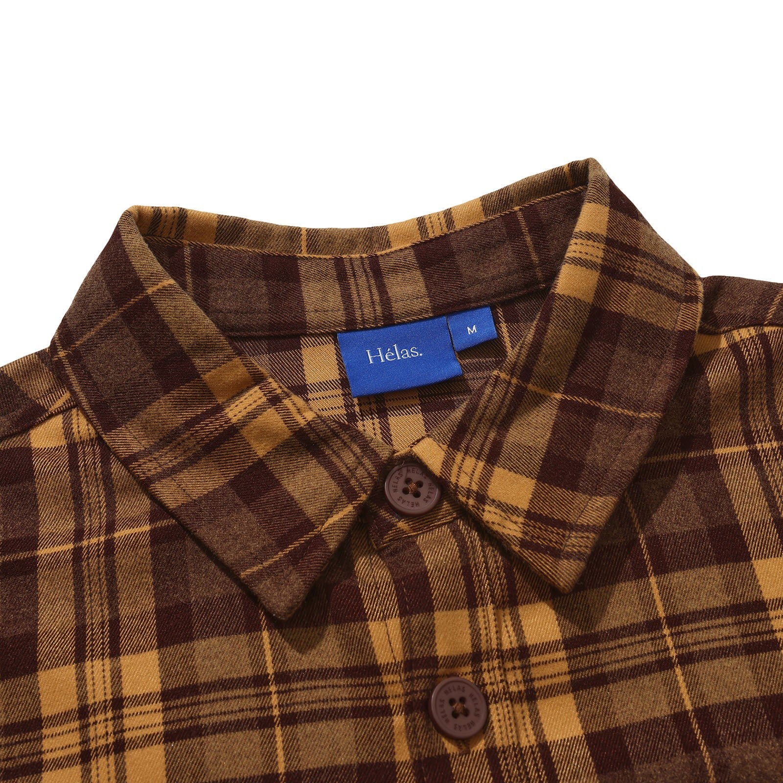 FLANER LS SHIRT BROWN - Image 3