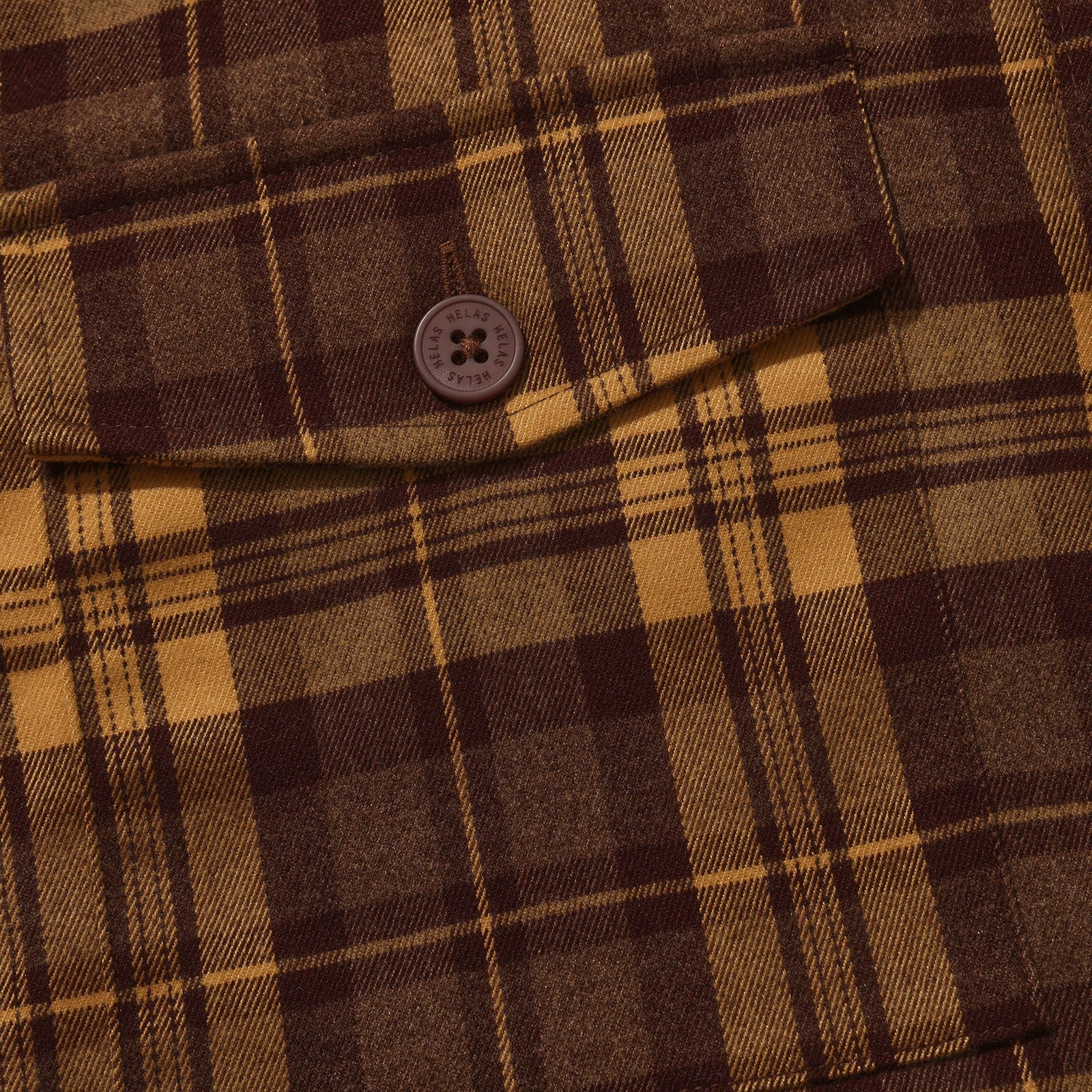 FLANER LS SHIRT BROWN - Image 4