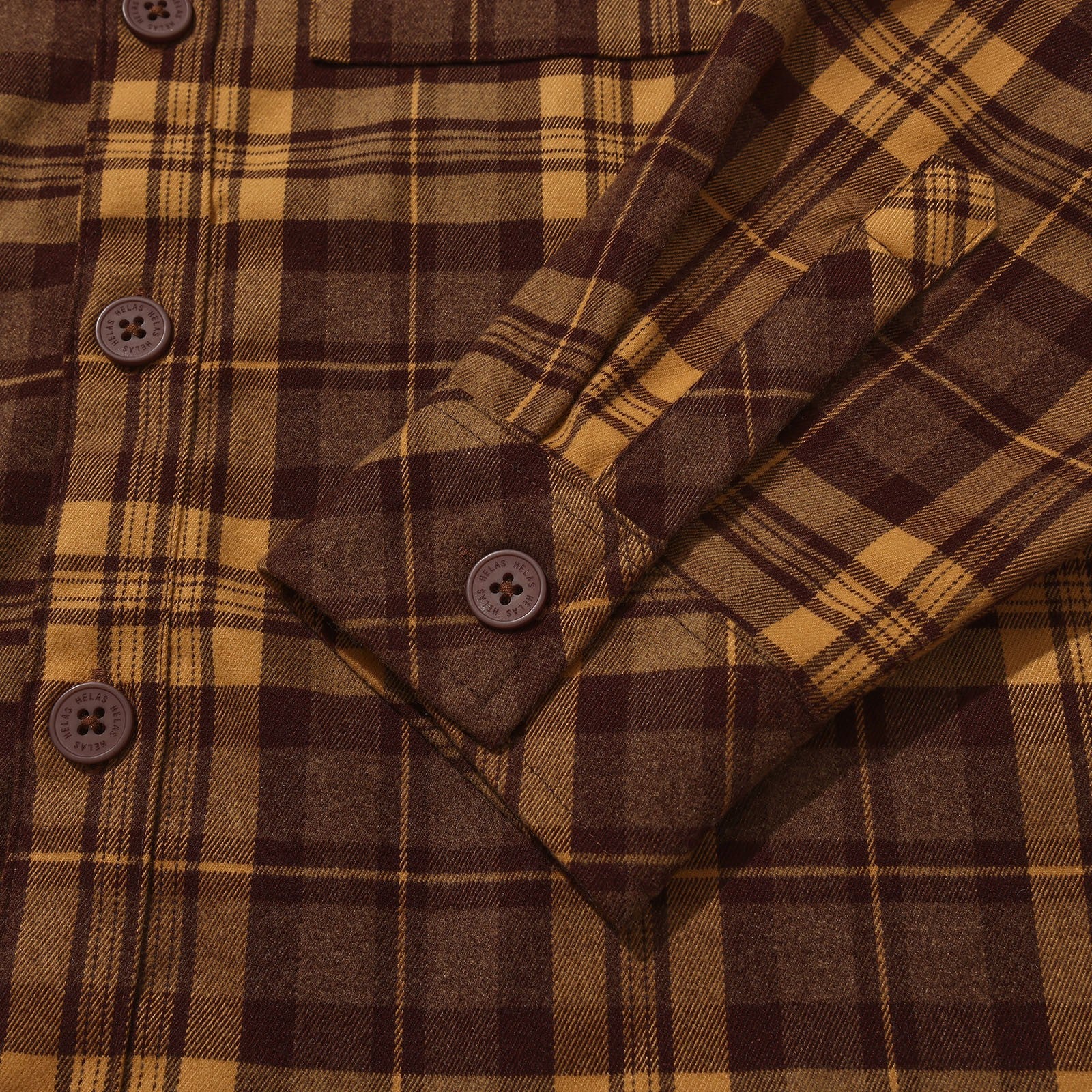 FLANER LS SHIRT BROWN - Image 6