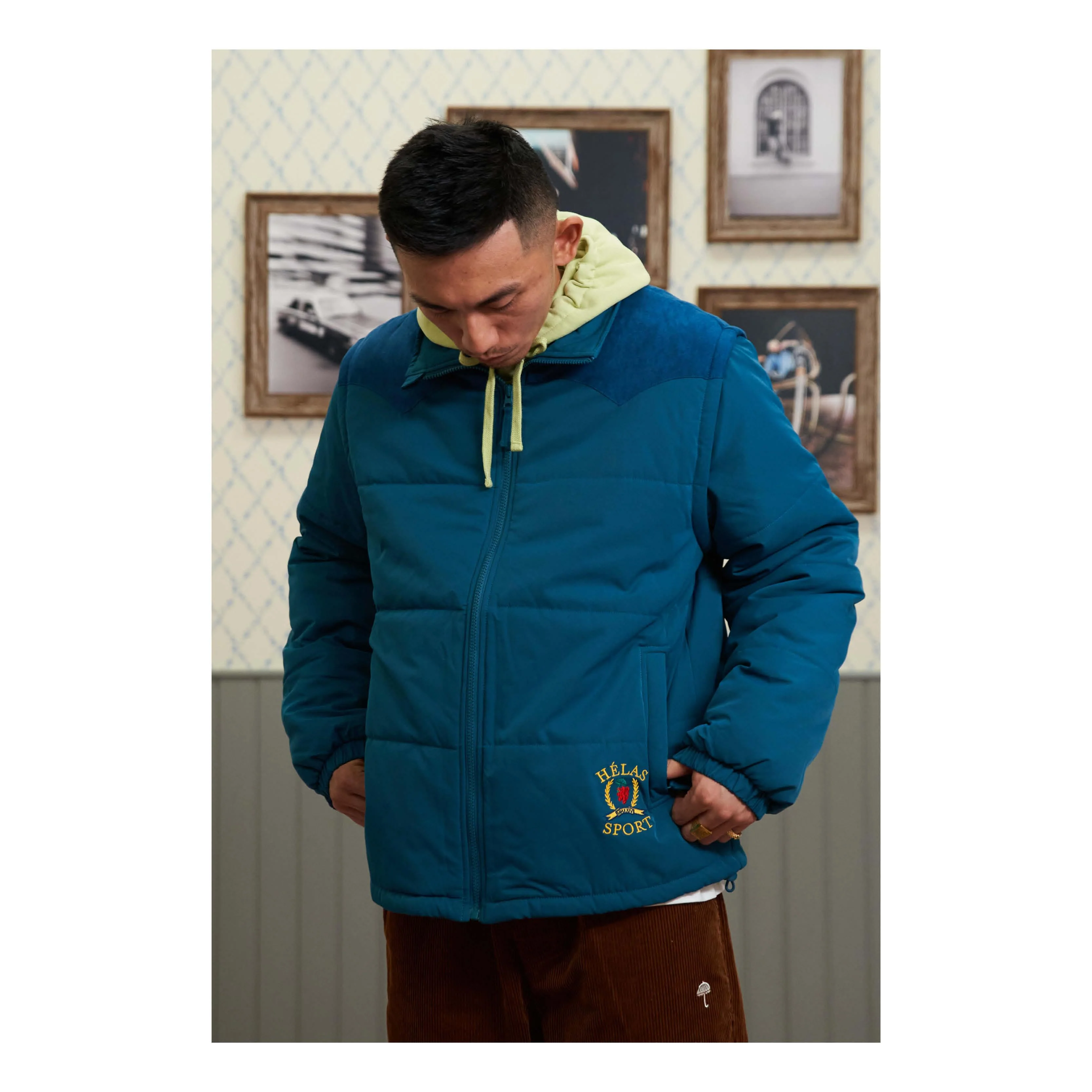 HELAS SPORT PUFFER JACKET TEAL GREEN - Image 11