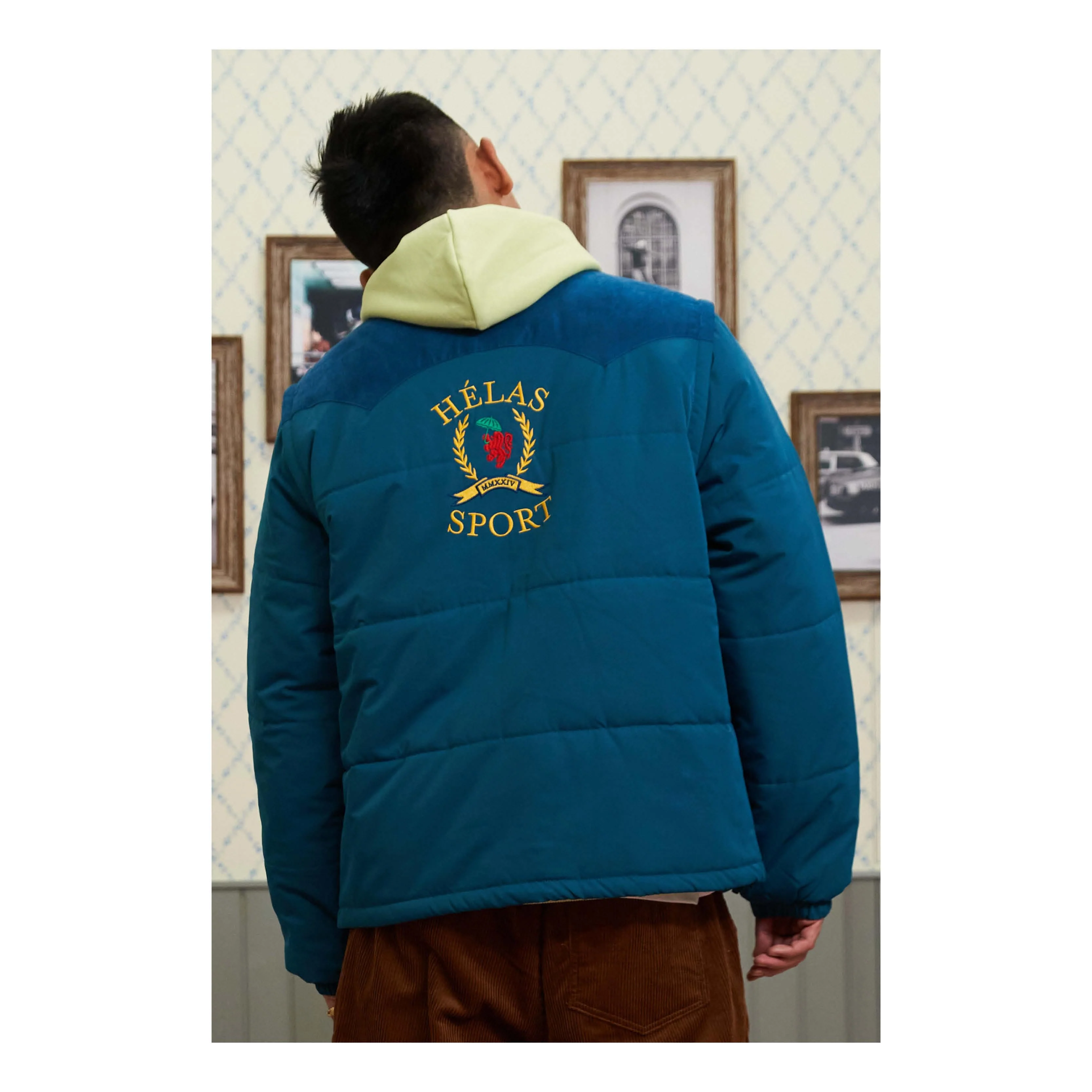 HELAS SPORT PUFFER JACKET TEAL GREEN - Image 13