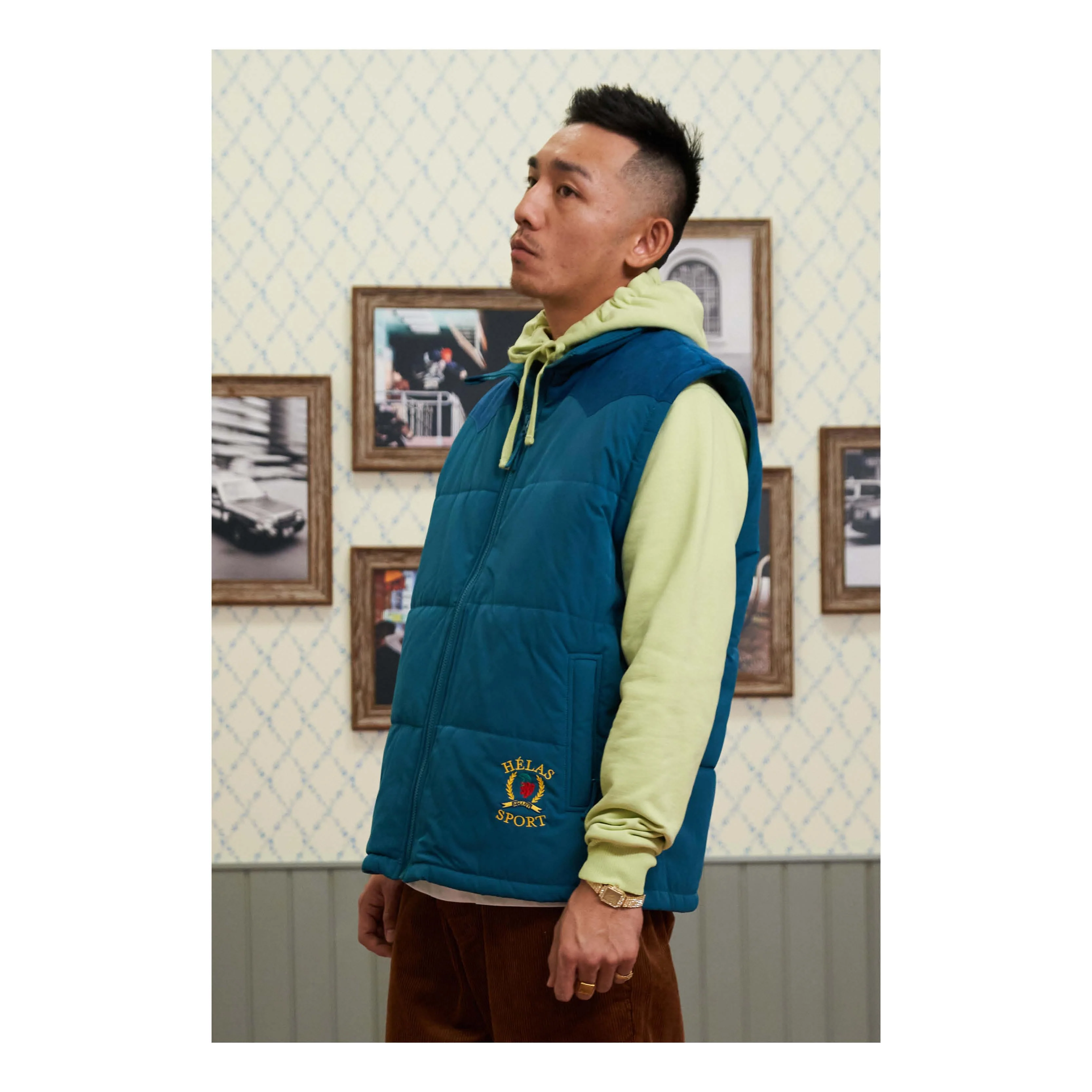 HELAS SPORT PUFFER JACKET TEAL GREEN - Image 14
