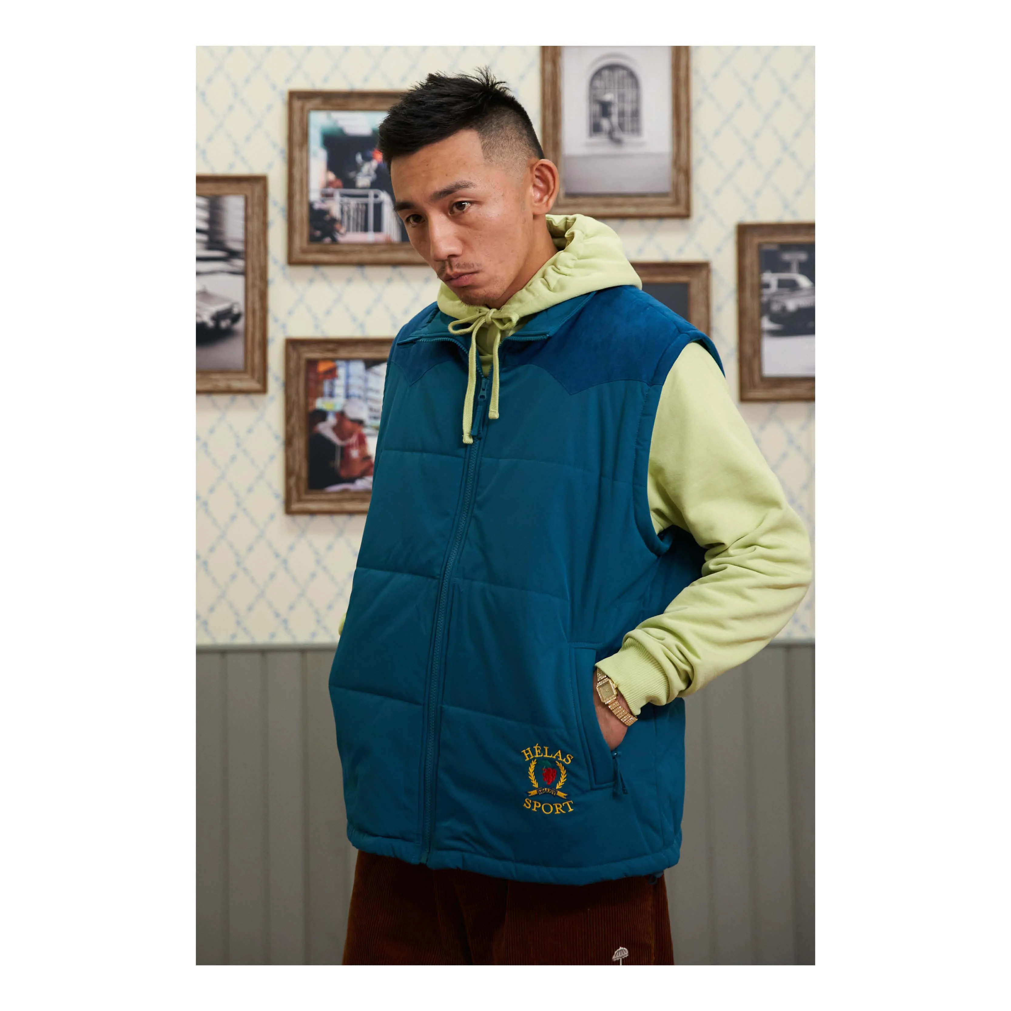 HELAS SPORT PUFFER JACKET TEAL GREEN - Image 16