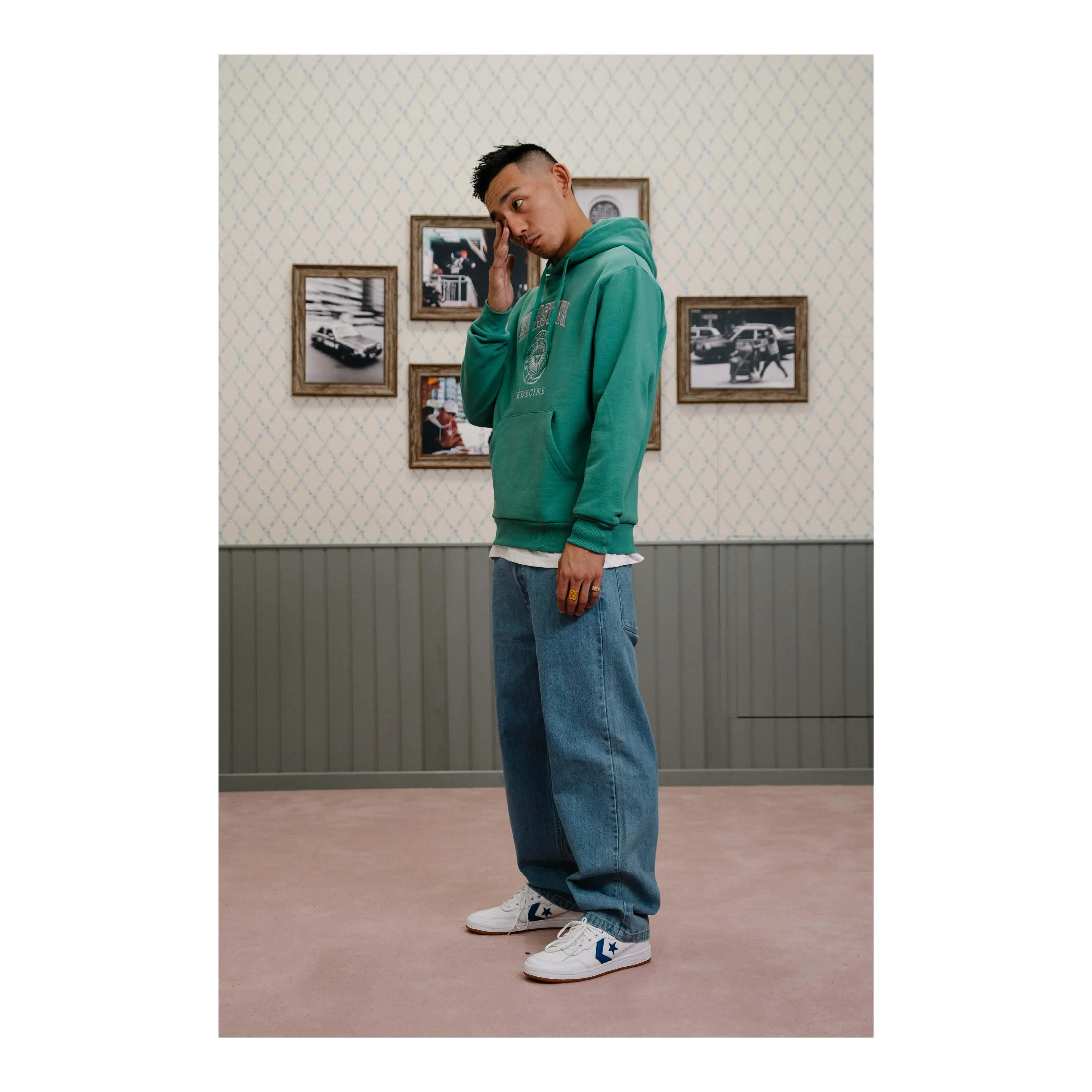 HELASTOWN HOODIE GREEN - Image 8