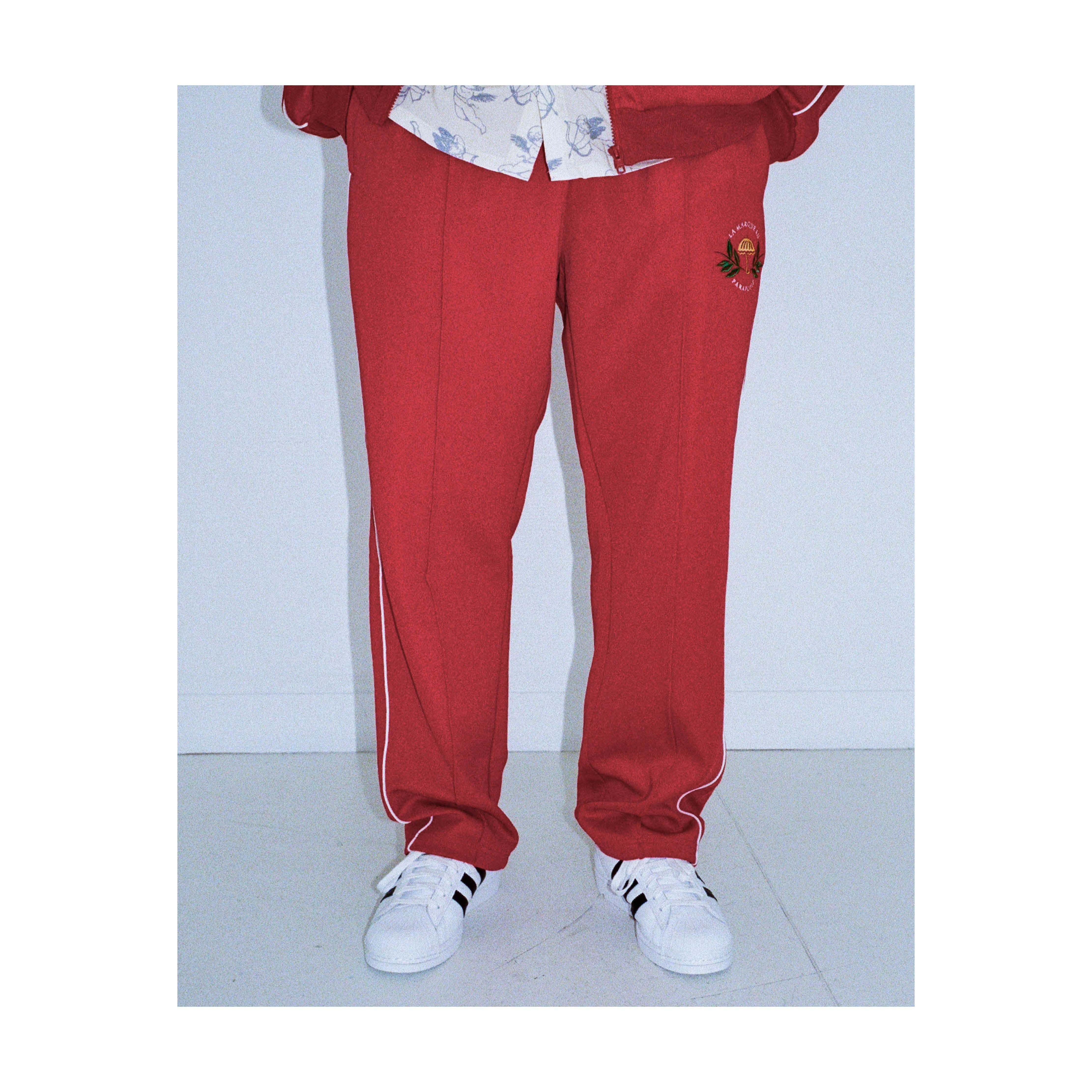 LA MARQUE TRACKSUIT PANTS BURGUNDY - Image 5
