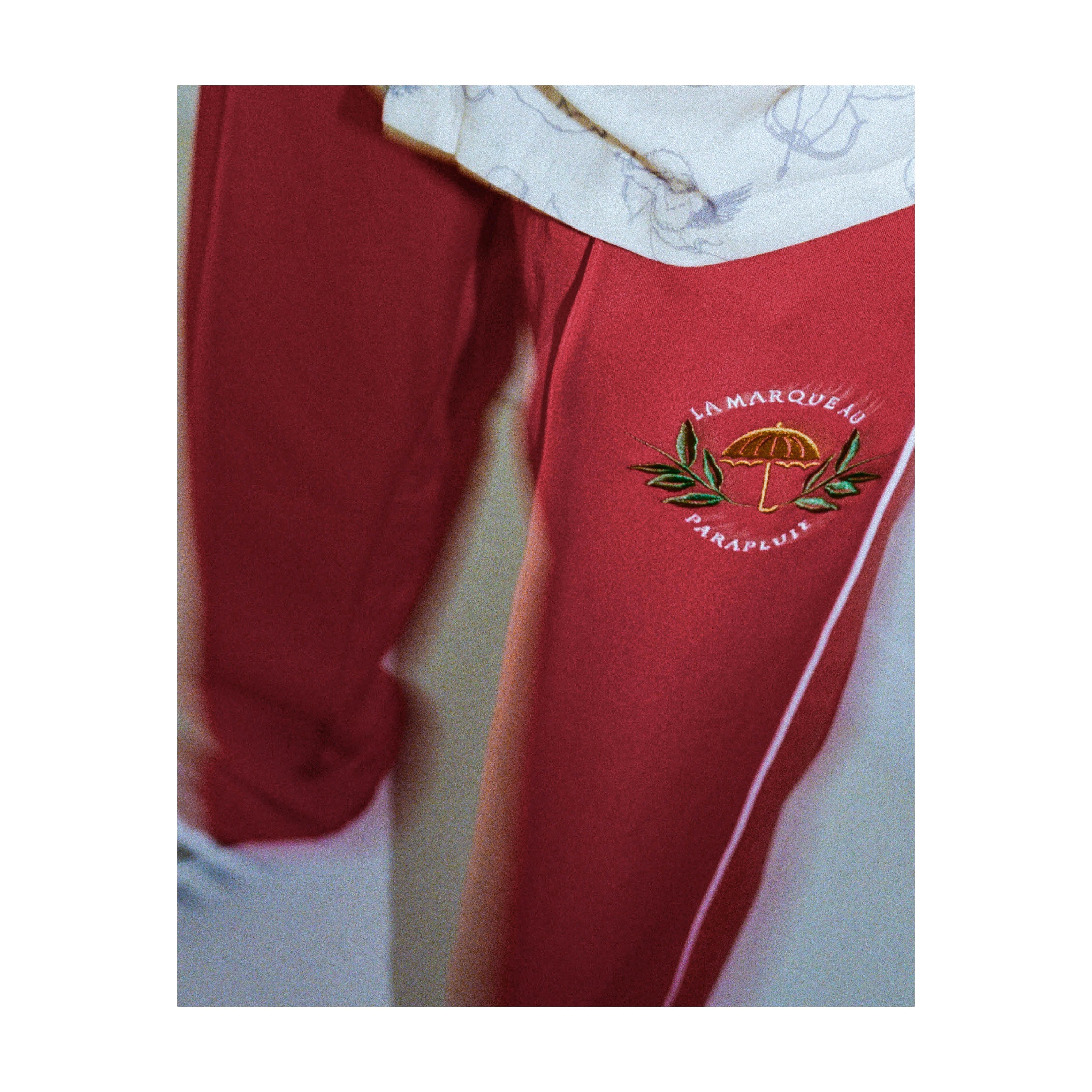 LA MARQUE TRACKSUIT PANTS BURGUNDY - Image 6