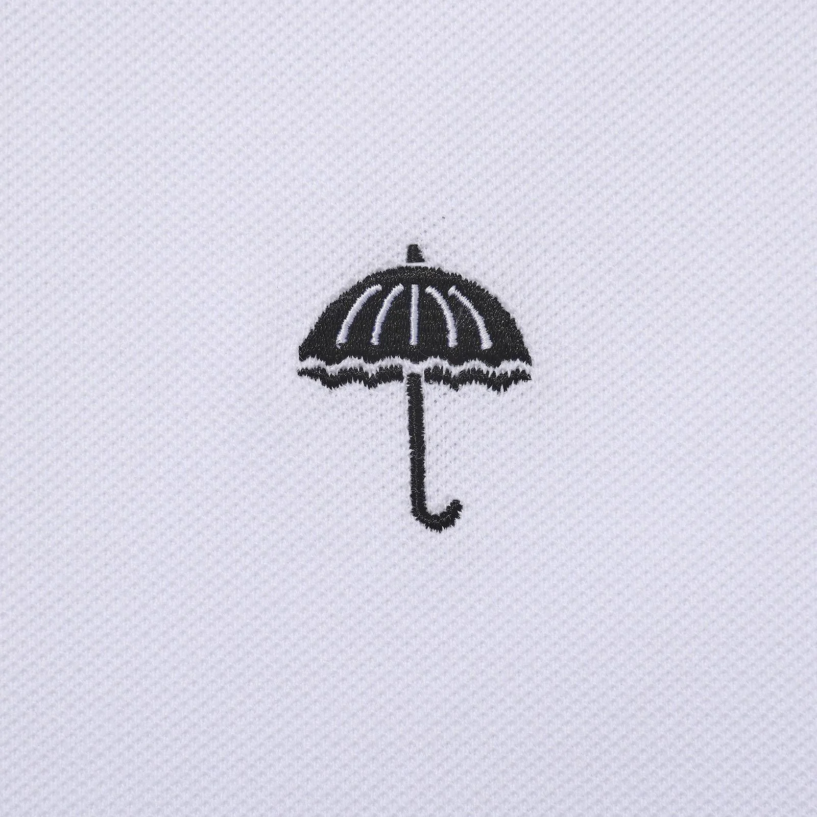 MATCH POINT POLO PIQUE WHITE/BLACK - Image 3