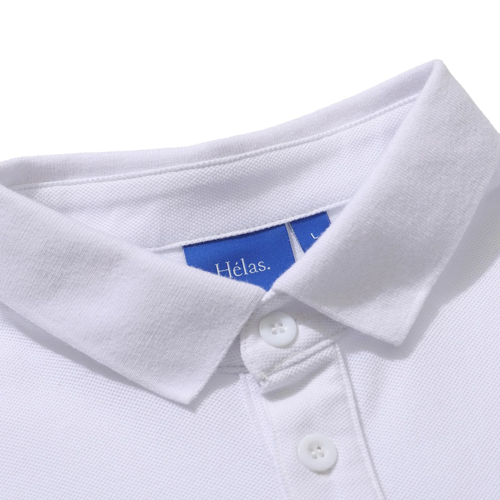 MATCH POINT POLO PIQUE WHITE/BLACK - Image 4