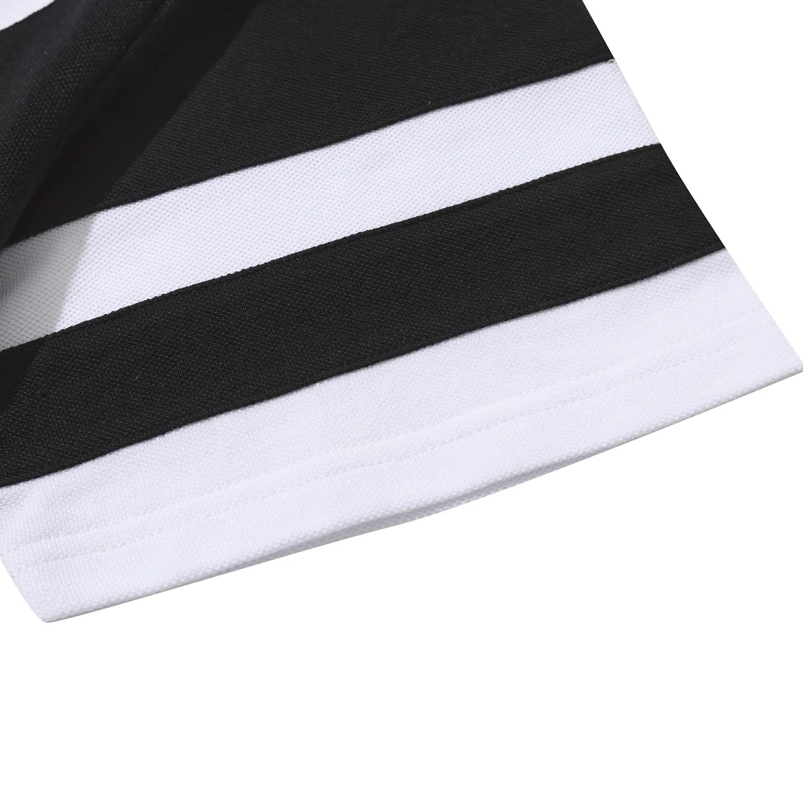 MATCH POINT POLO PIQUE WHITE/BLACK - Image 6