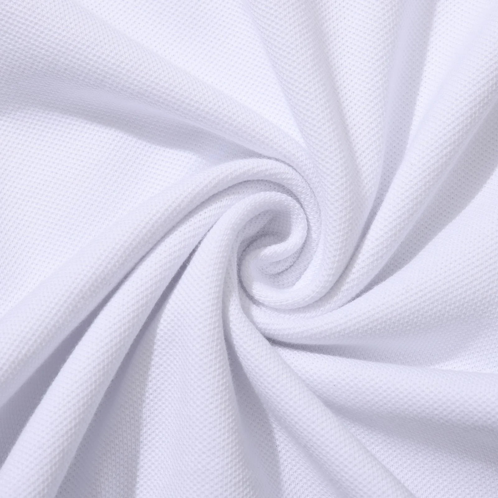 MATCH POINT POLO PIQUE WHITE/BLACK - Image 8