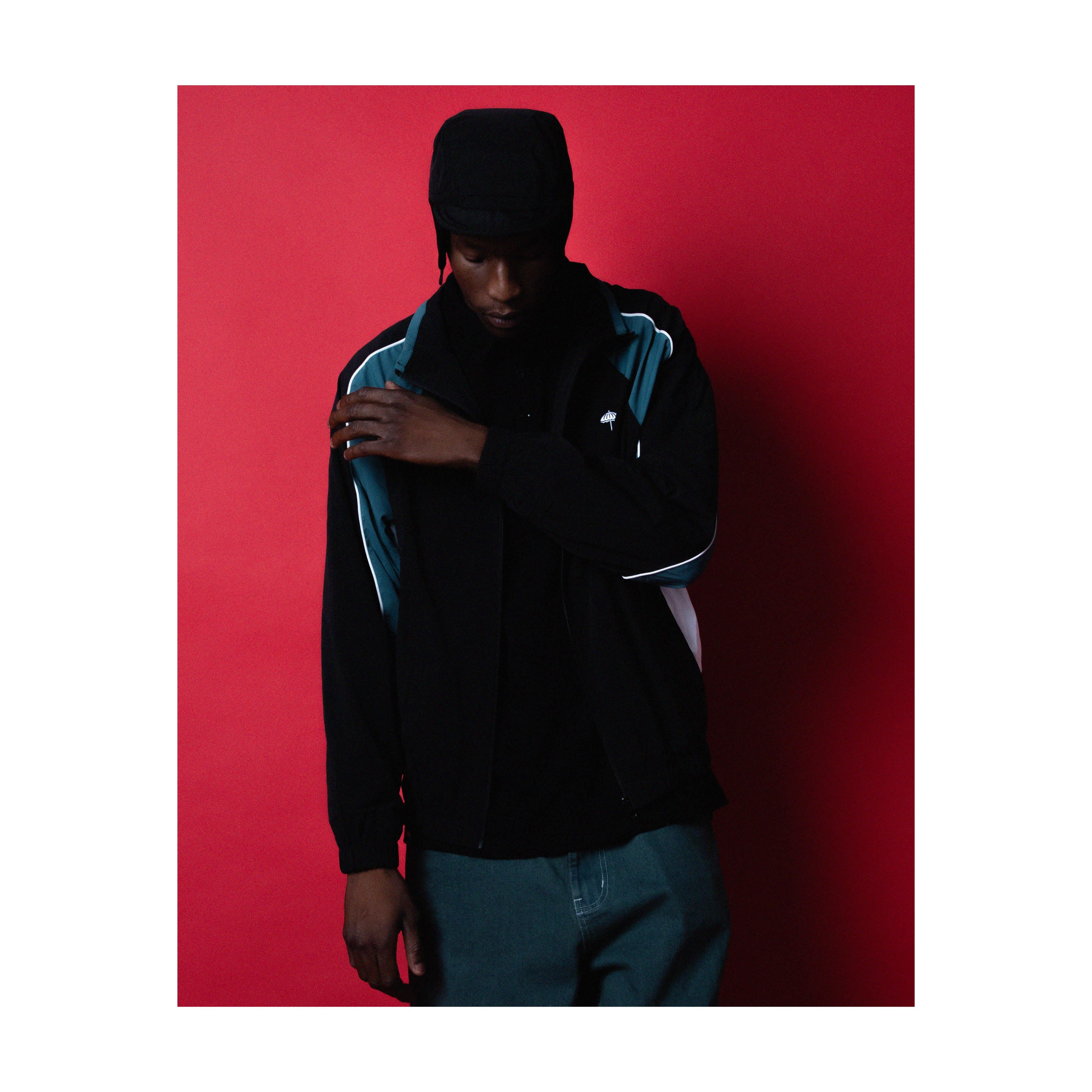 READY TRACKSUIT JACKET BLACK/GREEN/WHITE - Image 4