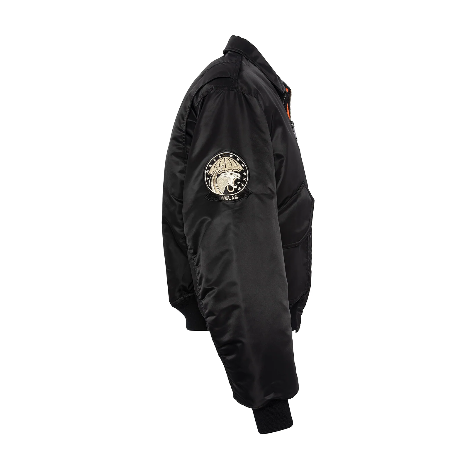 SCHOTT X HELAS BOMBER JACKET BLACK - Image 3