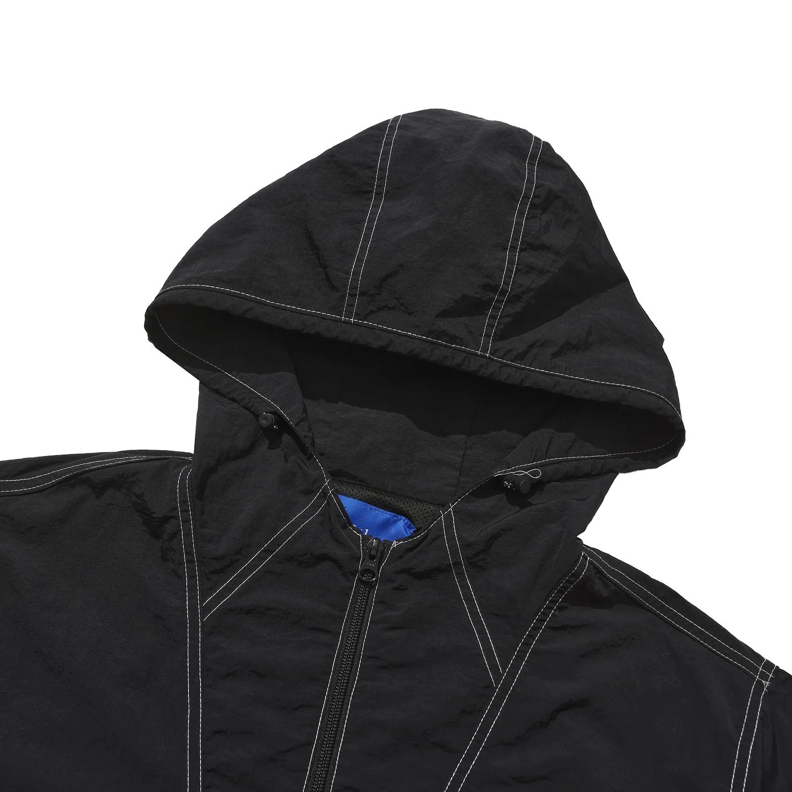 SEAMS QUARTER ZIP JACKET BLACK - Image 3